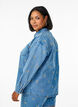 Denimskjorte med broderte jordbær, Blå, Model image number 2