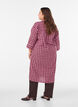 Langrutete skjorte med 3/4 ermer, Rosa, Model image number 1