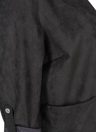 Åpen jakke med store lommer, Black, Packshot image number 3