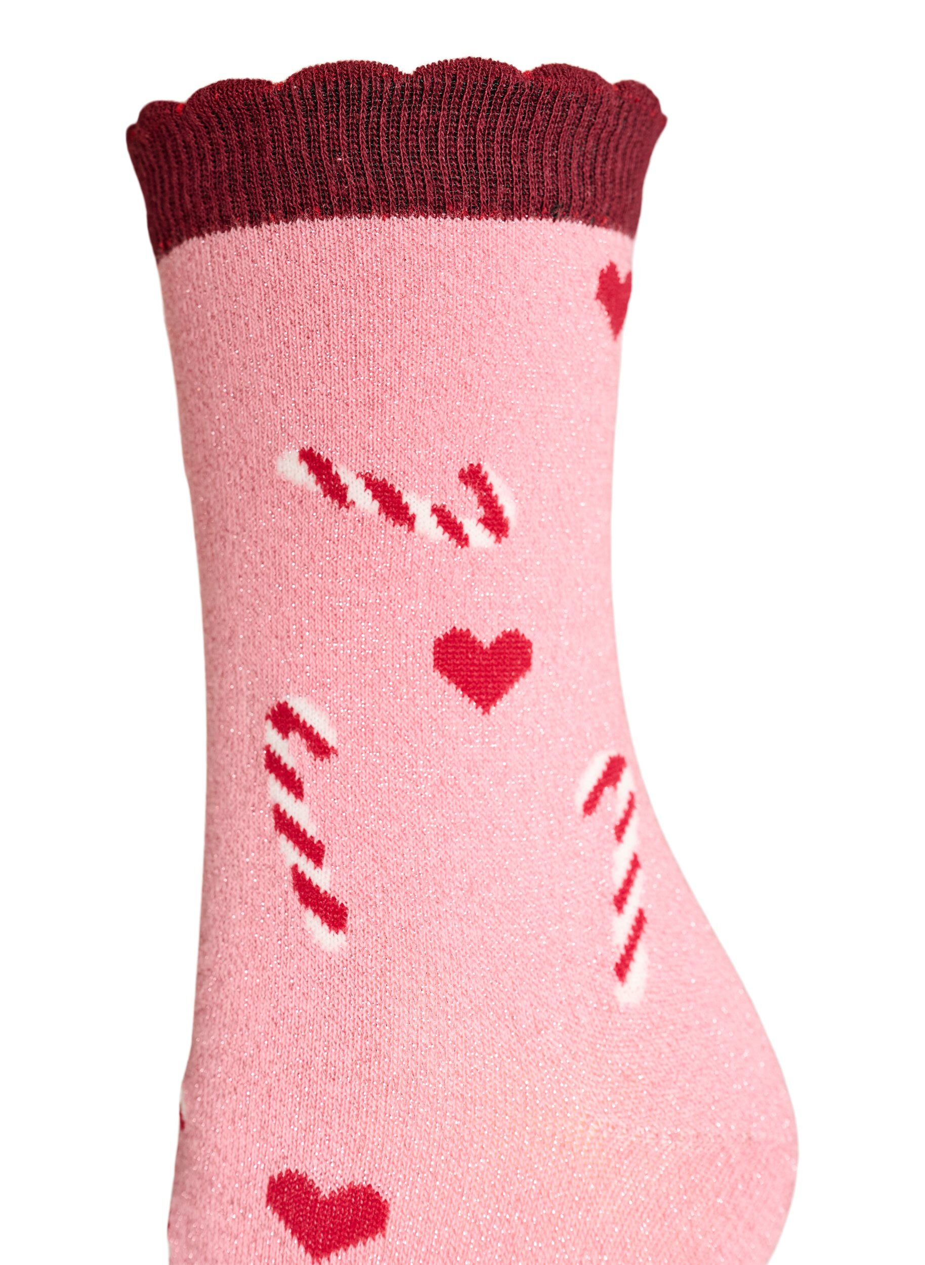 Zizzi2-pakning julesokker, Rosa, Packshot image number 2