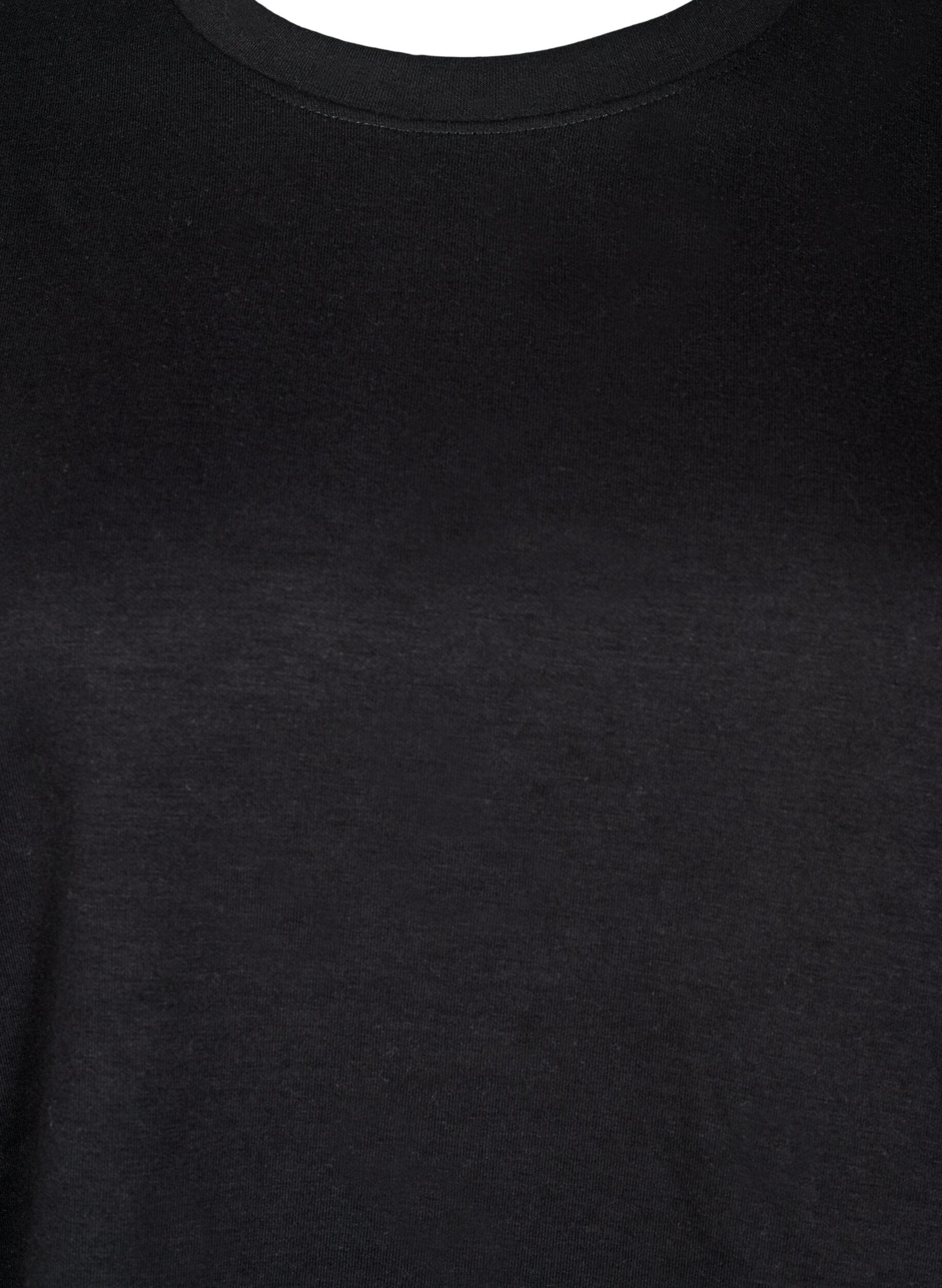ZizziGenser med crewneck, Svart, Packshot image number 2