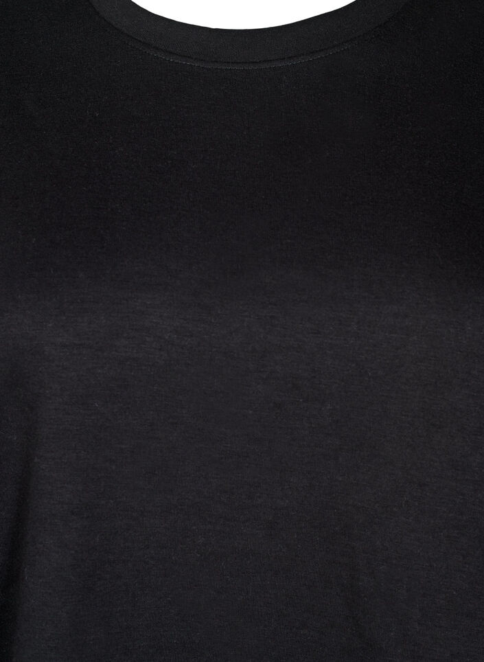 Genser med crewneck, Svart, Packshot image number 2