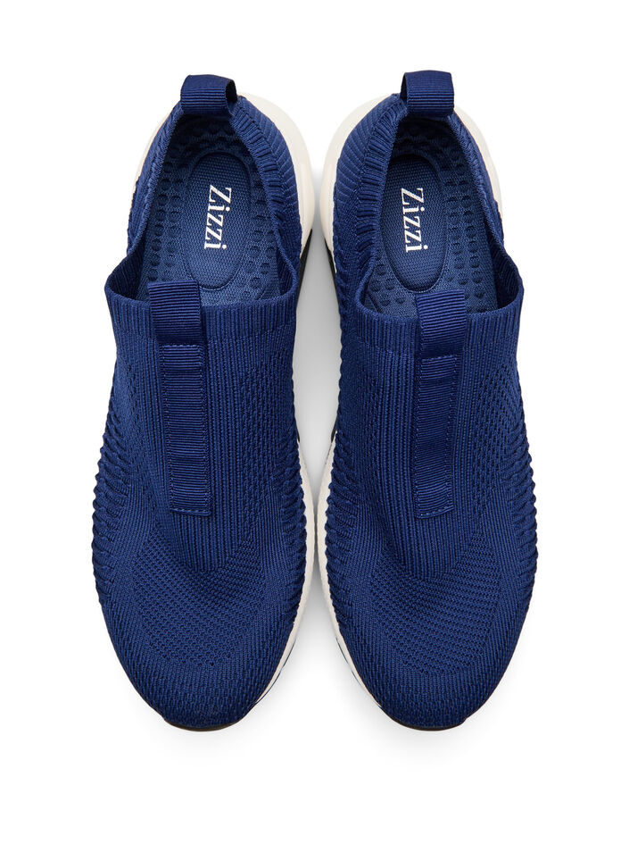 Wide fit - Slip-on joggesko, Blå, Packshot image number 2