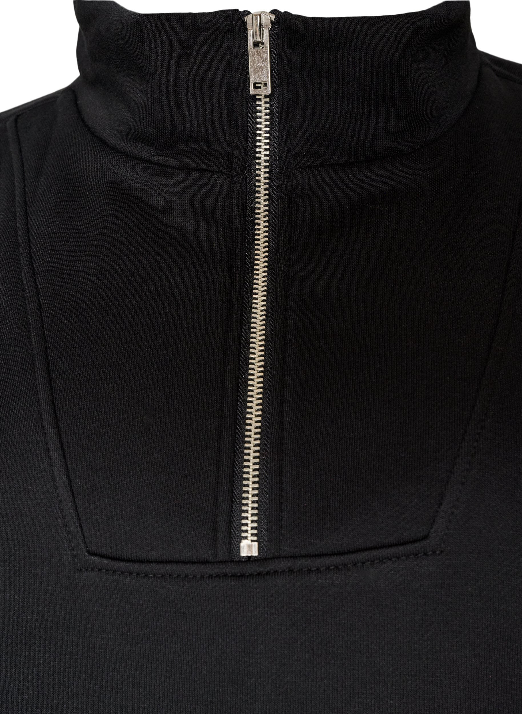 ZizziGenser med h&oslash;y hals og glidel&aring;s, Svart, Packshot image number 2