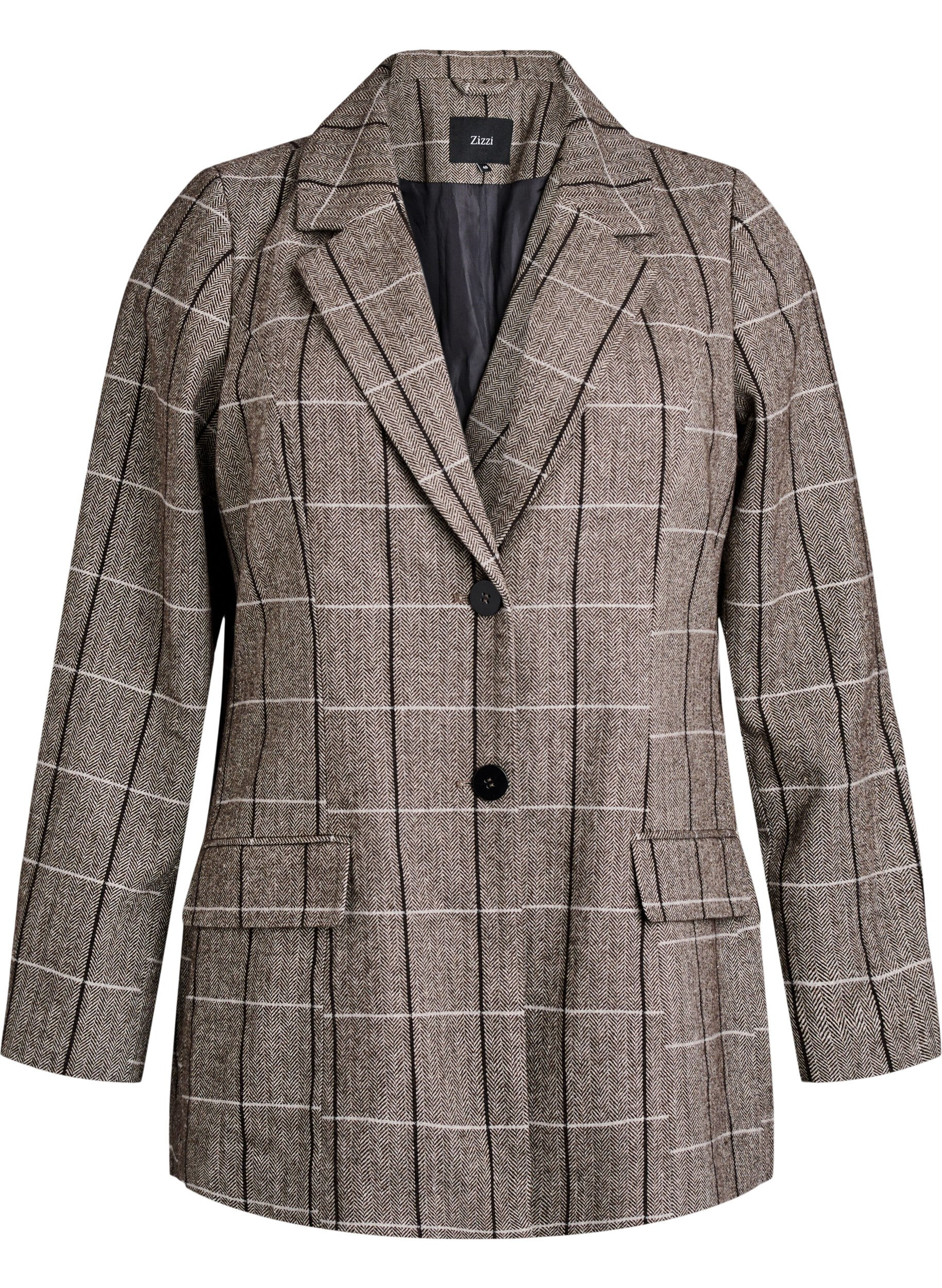 Klassisk rutete blazer