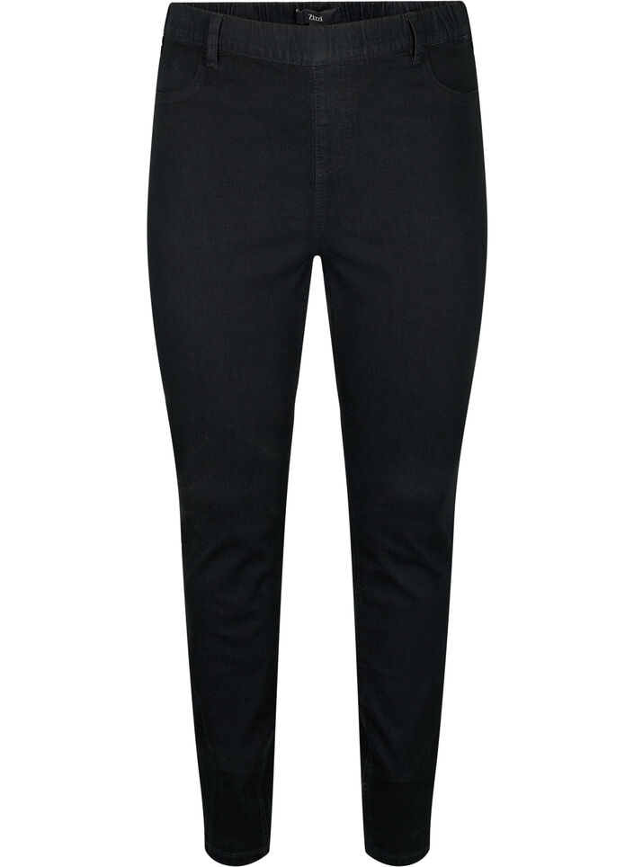 Jeggings med baklommer, Black, Packshot image number 0