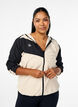 Hettefleecejakke med lommer, Beige, Model image number 0