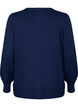 Strikket cardigan i viskose med knapper, Navy Blazer, Packshot image number 1