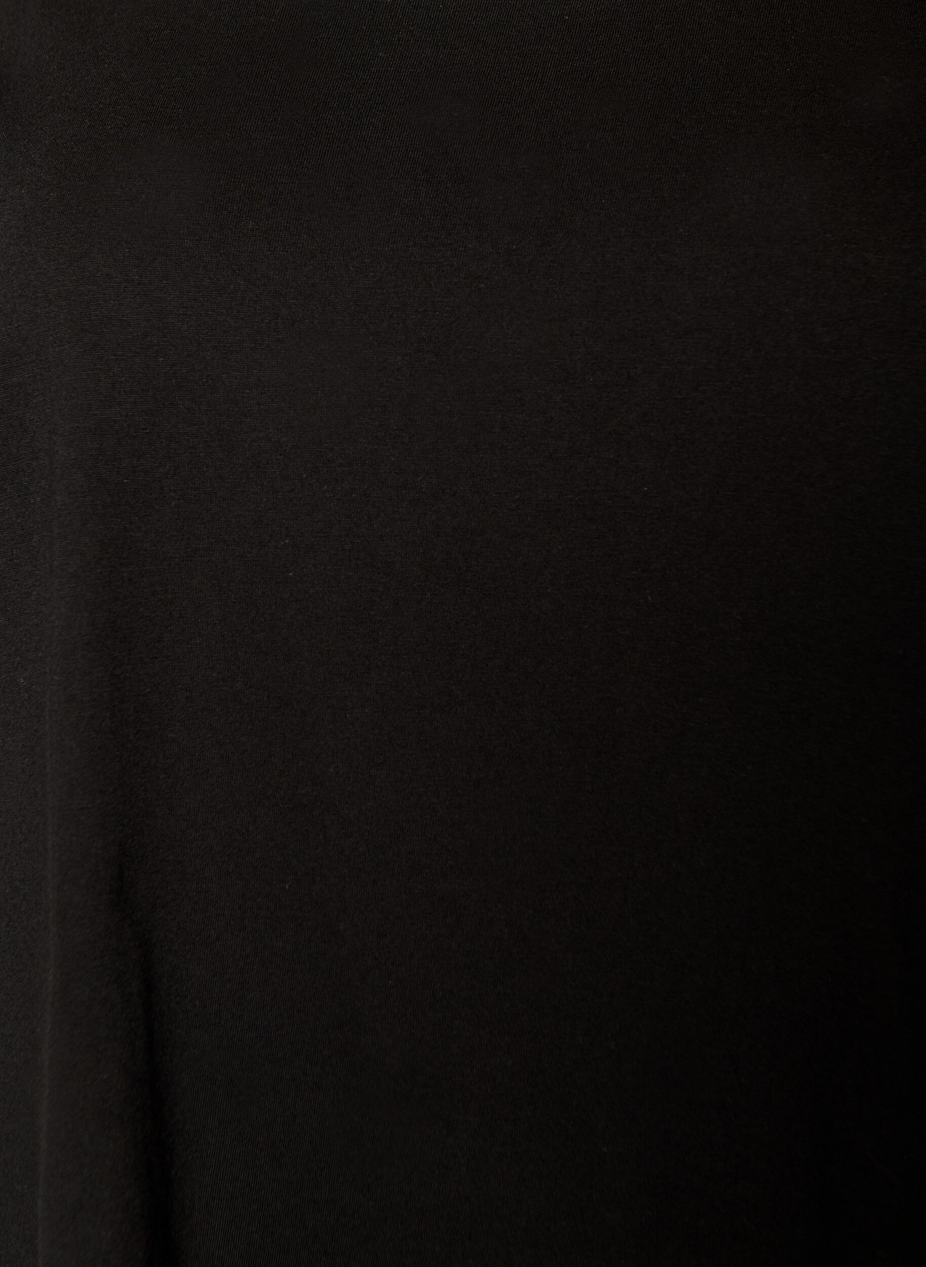 Zizzi 2-pakk T-skjortekjole med korte ermer, Svart, Packshot image number 3