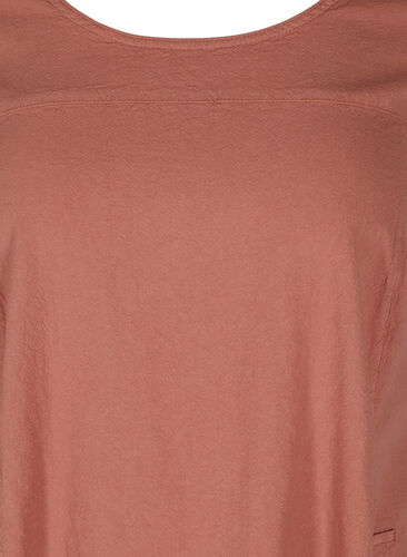 Kortermet kjole i bomull, Canyon rose, Packshot image number 2