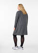 Jerseykjole med knapper, Dark Grey Melange, Model image number 1