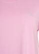 Ensfarget trenings-T-skjorte, Rosa, Packshot image number 2