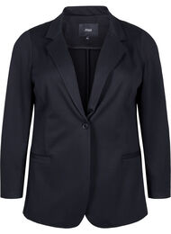 Enkel blazer med knappelukking, Black