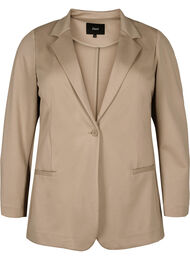 Enkel blazer med knappelukking, Silver Mink
