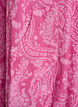 Kortermet bomullskjole med trykt m&oslash;nster, Rosa, Packshot image number 3