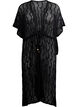 Strandkimono med knytebelte, Svart, Packshot image number 0