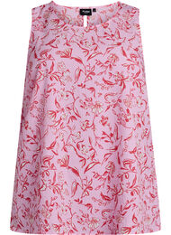 Ermel&oslash;s topp med tekstur, Rosa