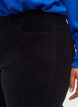 Fløyelsbukse med bootcut, Black, Model image number 2