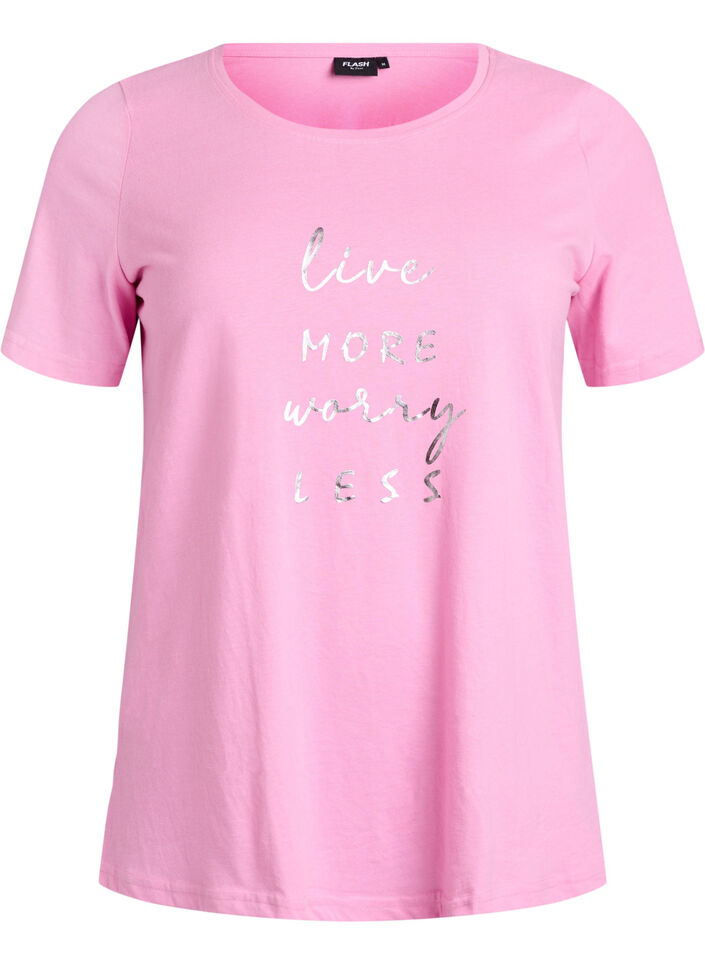 FLASH - T-skjorte med motiv, Rosa, Packshot