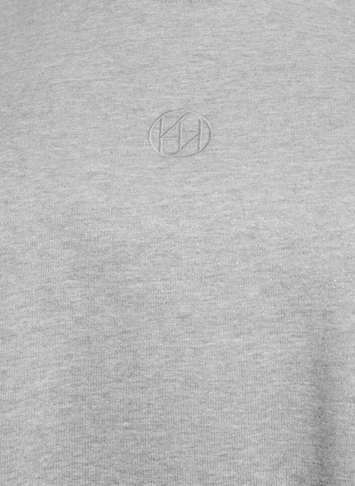 Genser med splitter og glittertråd, Grå, Packshot