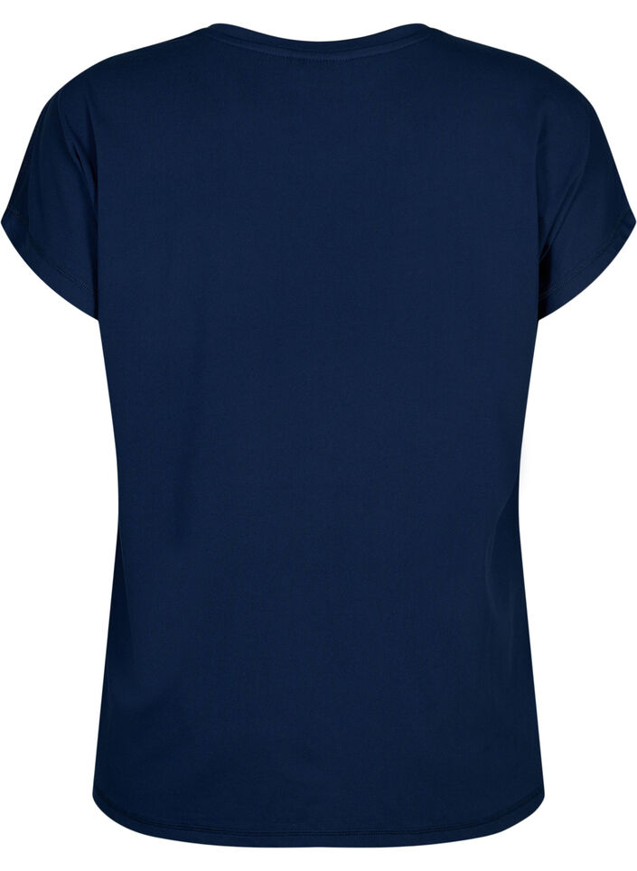 Trenings T-skjorte med rund hals, Black Iris ASS, Packshot image number 1