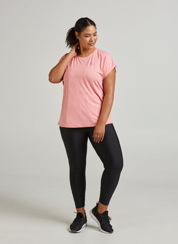 Ensfarget t-skjorte til trening, Pink icing, Model image number 0