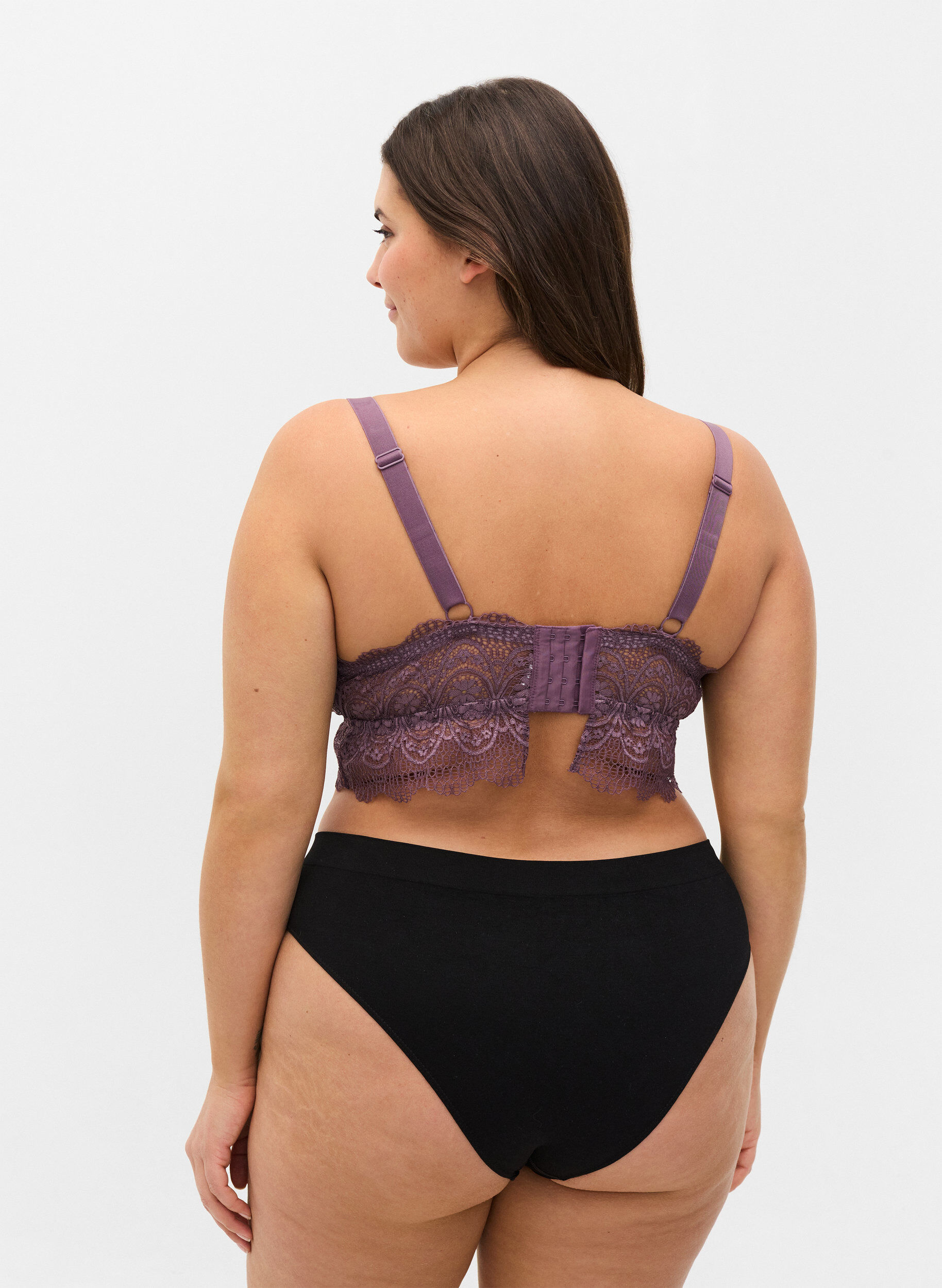 Zizzi Tai truse med normal h&oslash;yde i livet, 2 stk., Black, Model image number 1