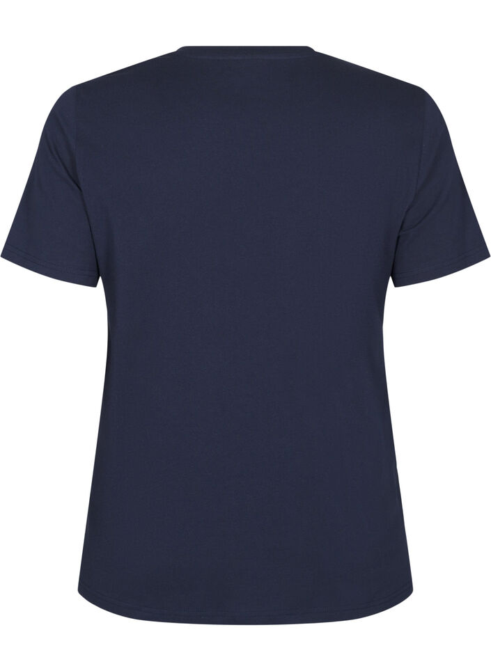 Organisk bomulls-t-skjorte med print, Night Sky Printet, Packshot image number 1