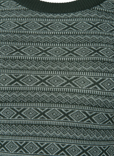 Mønstret skiundertrøye med ull, Deep Lake Comb, Packshot image number 2