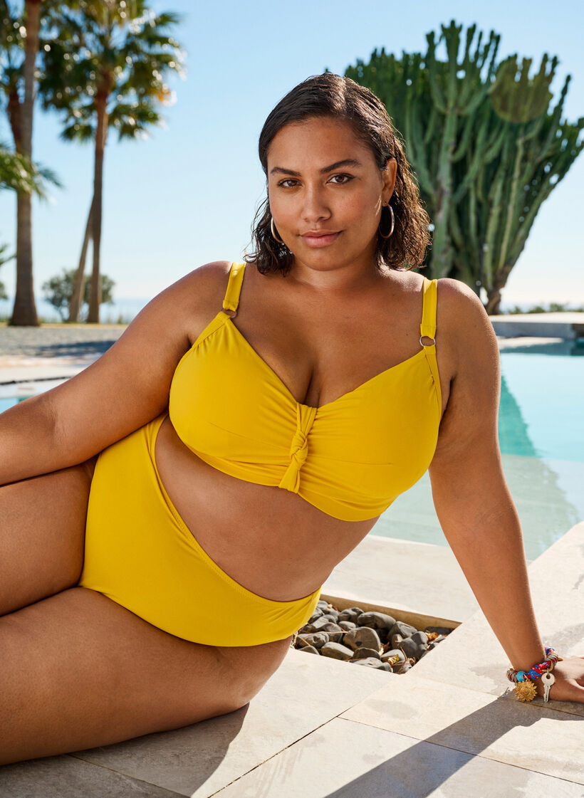 Brazilian bikinitruse med normal midje, Old gold, Image