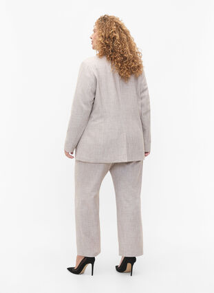 Melert bukse med strikk og knappelukking, String, Model image number 1