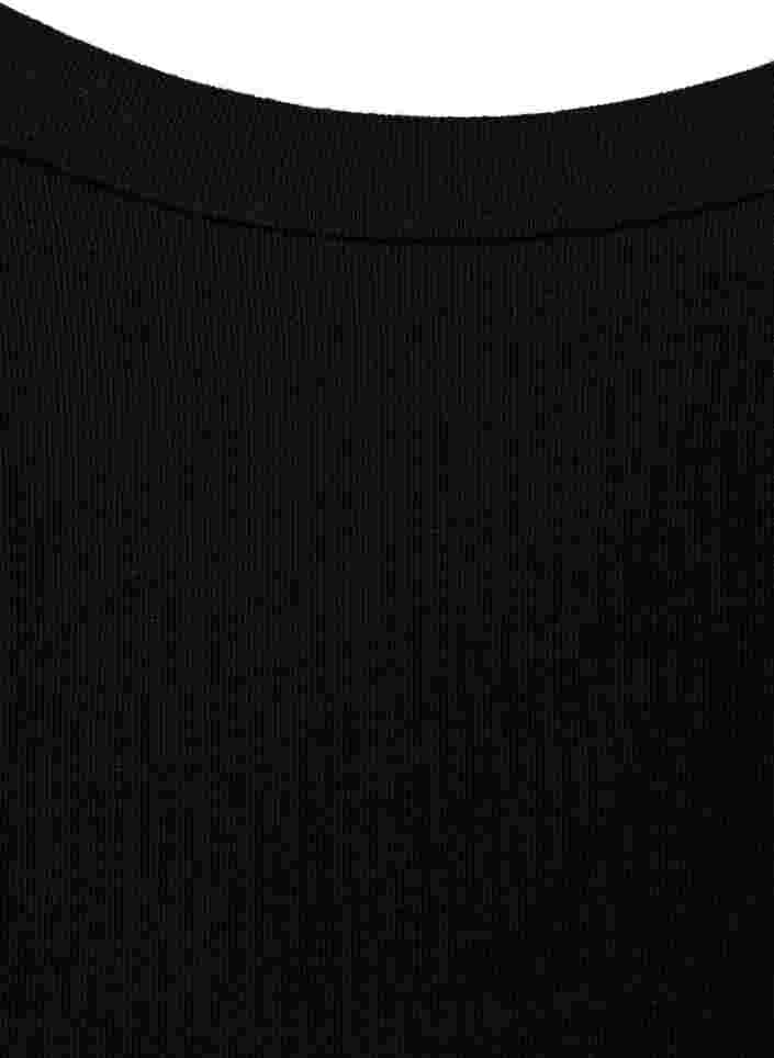 T-skjorte i bomullsmiks, Black, Packshot image number 2