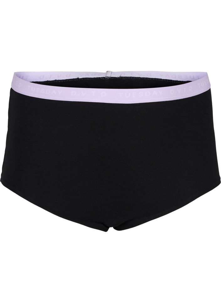 Hipstertruse i bomull med ukedager, 7 stk.a, Multi Pastel Pack, Packshot image number 3