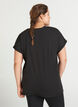 Ensfarget t-skjorte til trening, Svart, Model image number 3