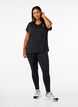 Treningstights med fleece f&ocirc;r, Svart, Model image number 1