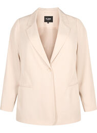 FLASH - Enkel blazer med knapp, Pumice Stone