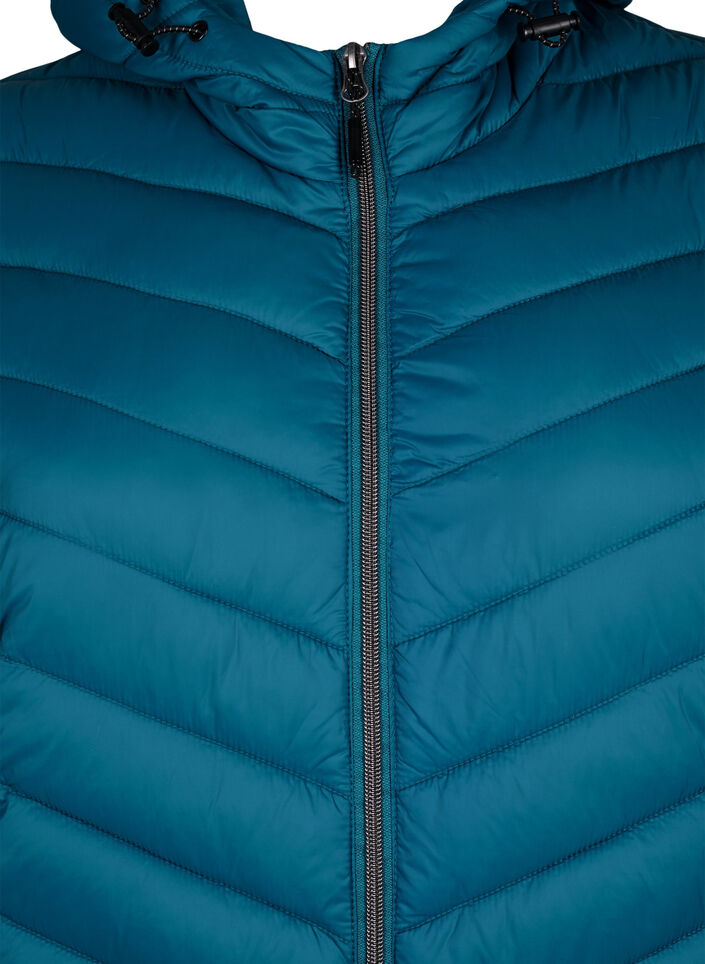 Lett jakke med hette, Bl&aring;, Packshot image number 2