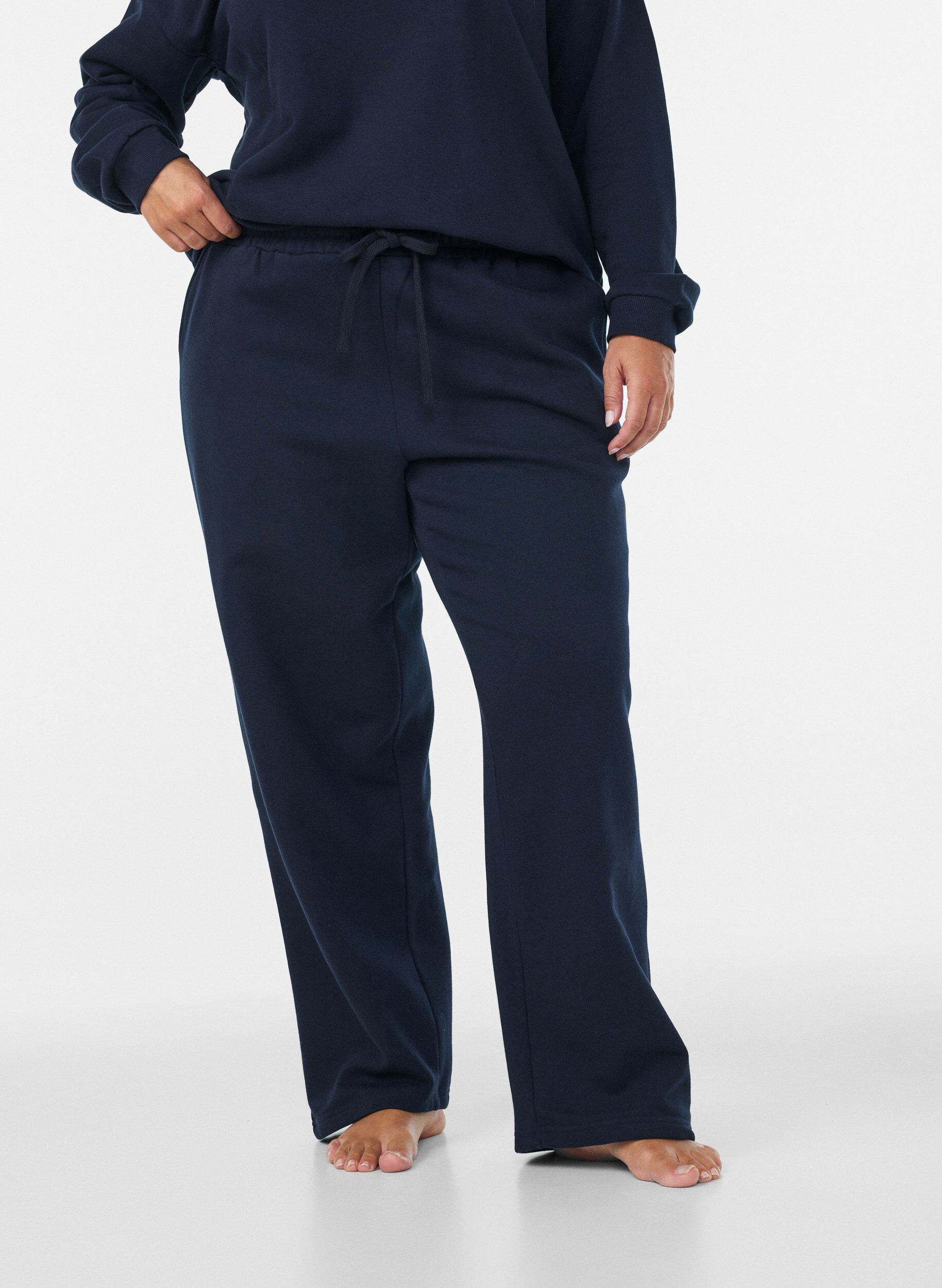 ZizziJoggebukser med lommer, Bl&aring;, Model image number 2