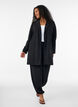 Lang blazer med lommer, Svart, Model image number 1