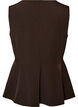 Stripet vest med peplum, Brun, Packshot image number 1