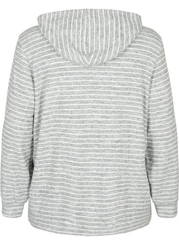 Løs hettegenser med striper, DGM Stripe, Packshot image number 1