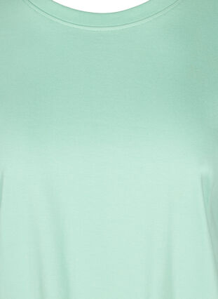 Kortermet T-skjorte i bomull, Lichen, Packshot image number 2