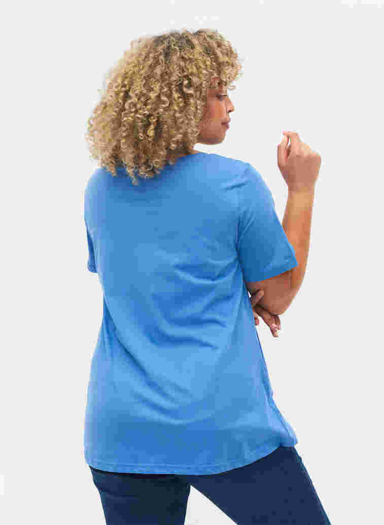 Kortermet T-skjorte i bomull med trykk, Regatta LOVE, Model image number 1
