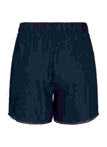 Shorts med strukturmønster, Navy Blazer, Packshot image number 1