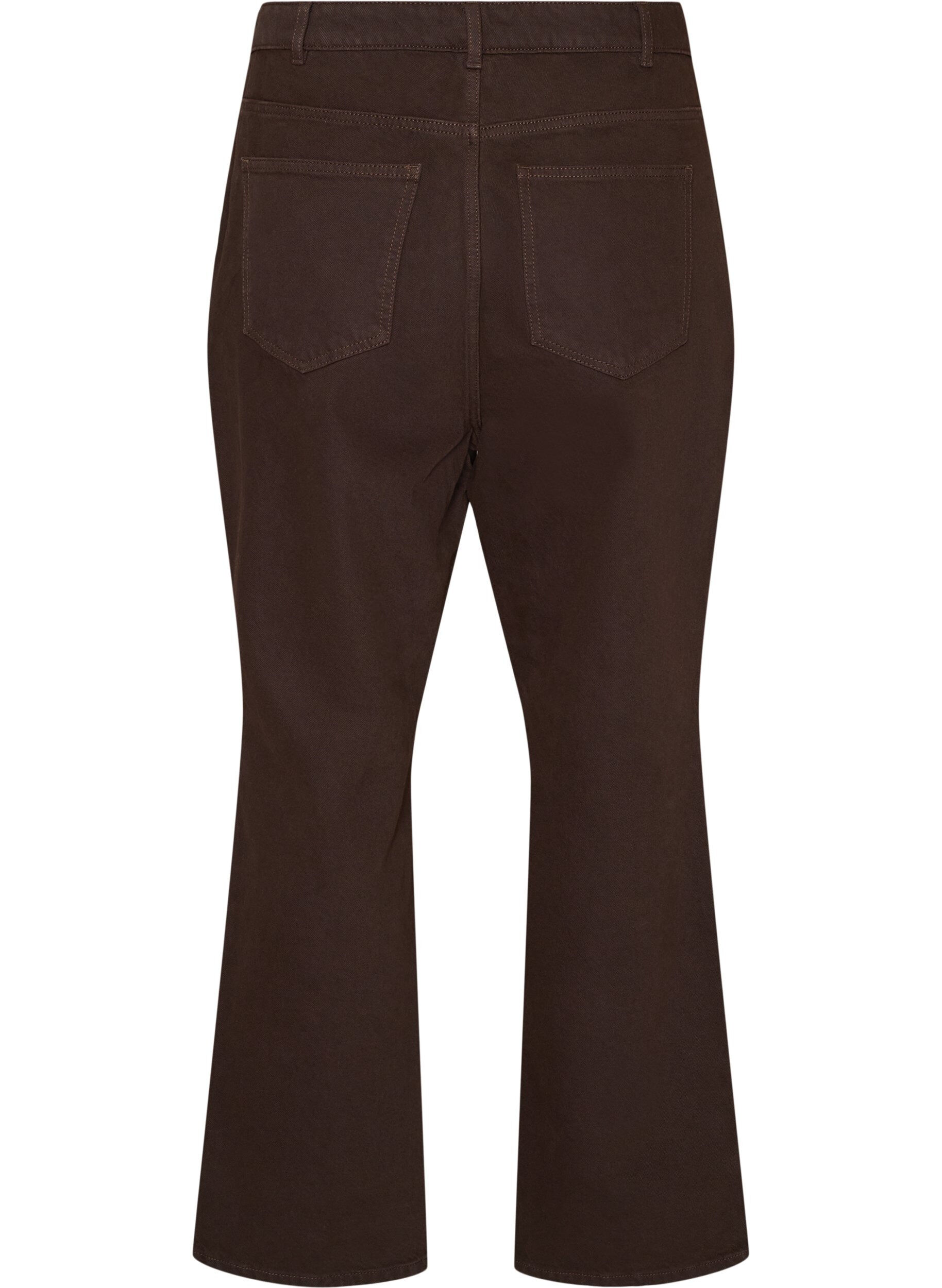 ZizziFargede Kiana straight fit jeans, Brun, Packshot image number 1