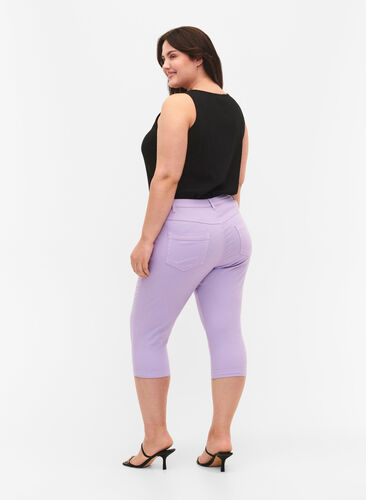 Tettsittende Emily capirbukser, Lavender, Model image number 1