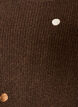 Strikkebluse med sm&aring; broderte motiver, Brun, Packshot image number 2