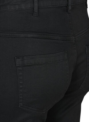 Slim fit Emily shorts med normal midje, Black solid, Packshot image number 3