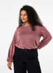 FLASH - Jerseybluse med lange ermer, Rosa, Model image number 0