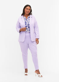 Cropped bukser med lommer, Purple Rose, Model
